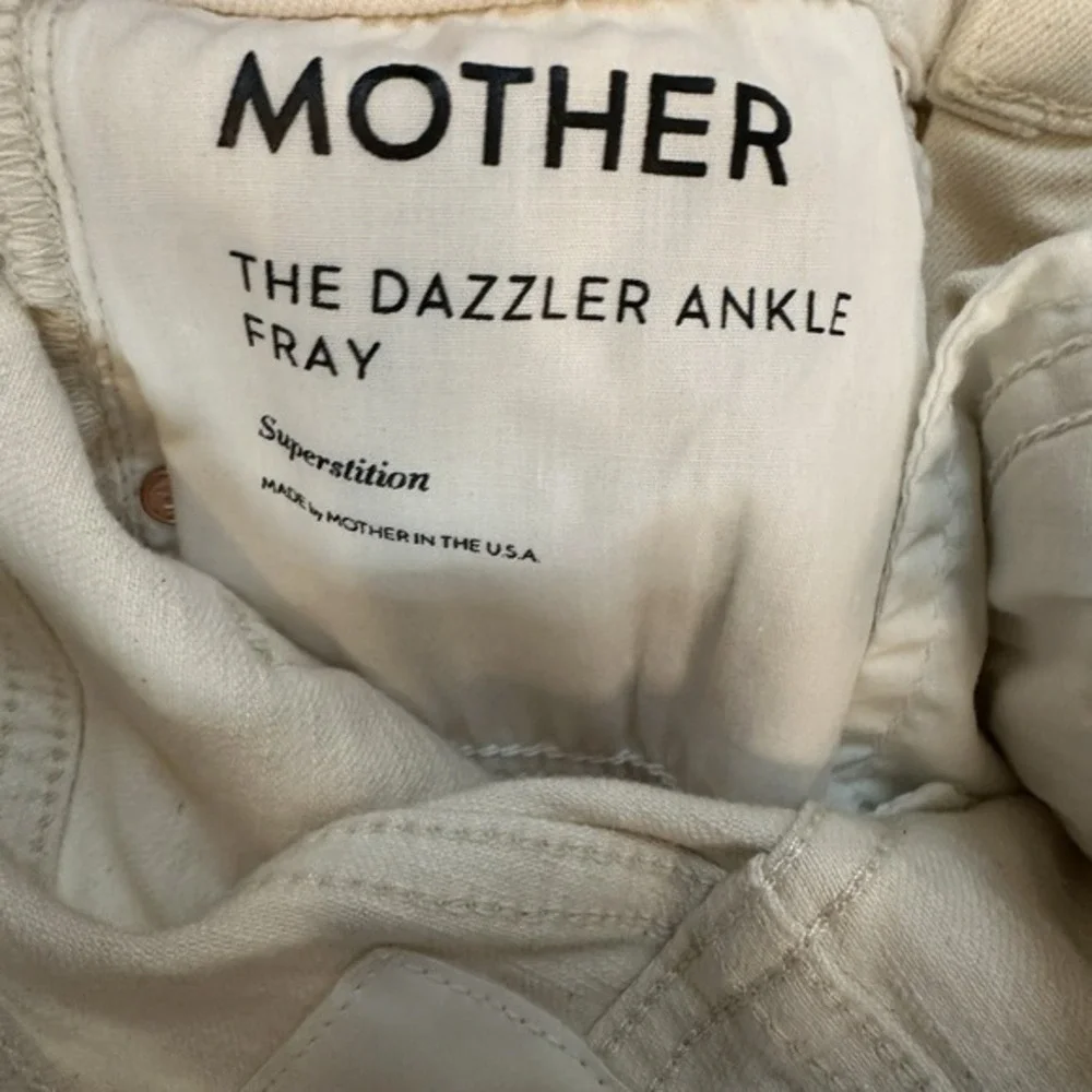 MOTHER Superior Jeans Hi Rise Dazzler Ankle Fray 27 Superstitions Wash Classic